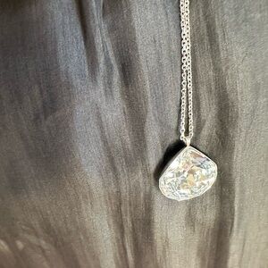 Swarovski Silver Crystal Pendant Necklace